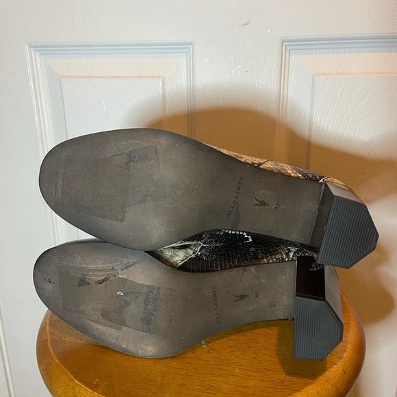 NEW All Saints Roka Bootie in Snake Print Leather - Picture 4 of 4